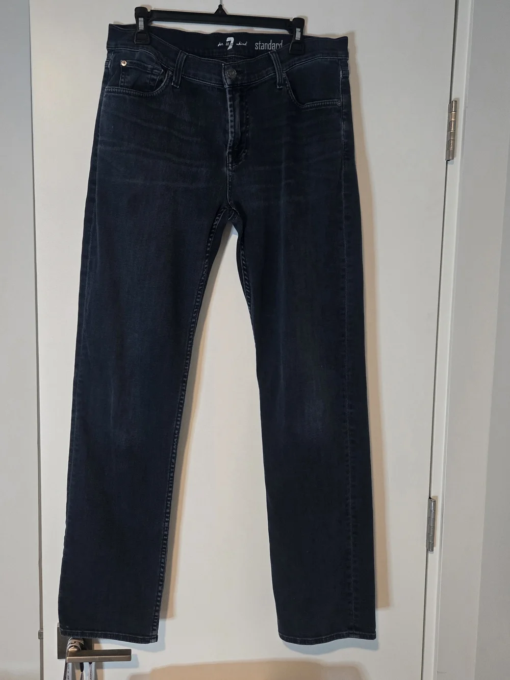 7 For All Mankind Men's Standard Jeans 34 x 33 Pants Demin Dark Wash